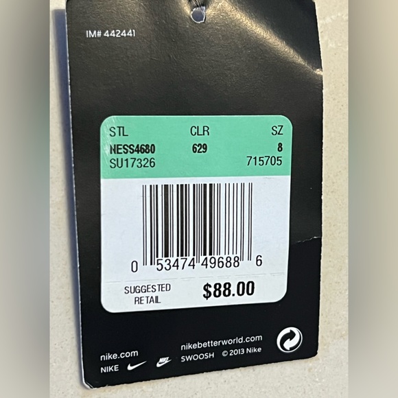 🆕Sz 8/Med RACERBACK NIKE Swimsuit Abstract Orange/White/Red—Removable Padding - Picture 5 of 16